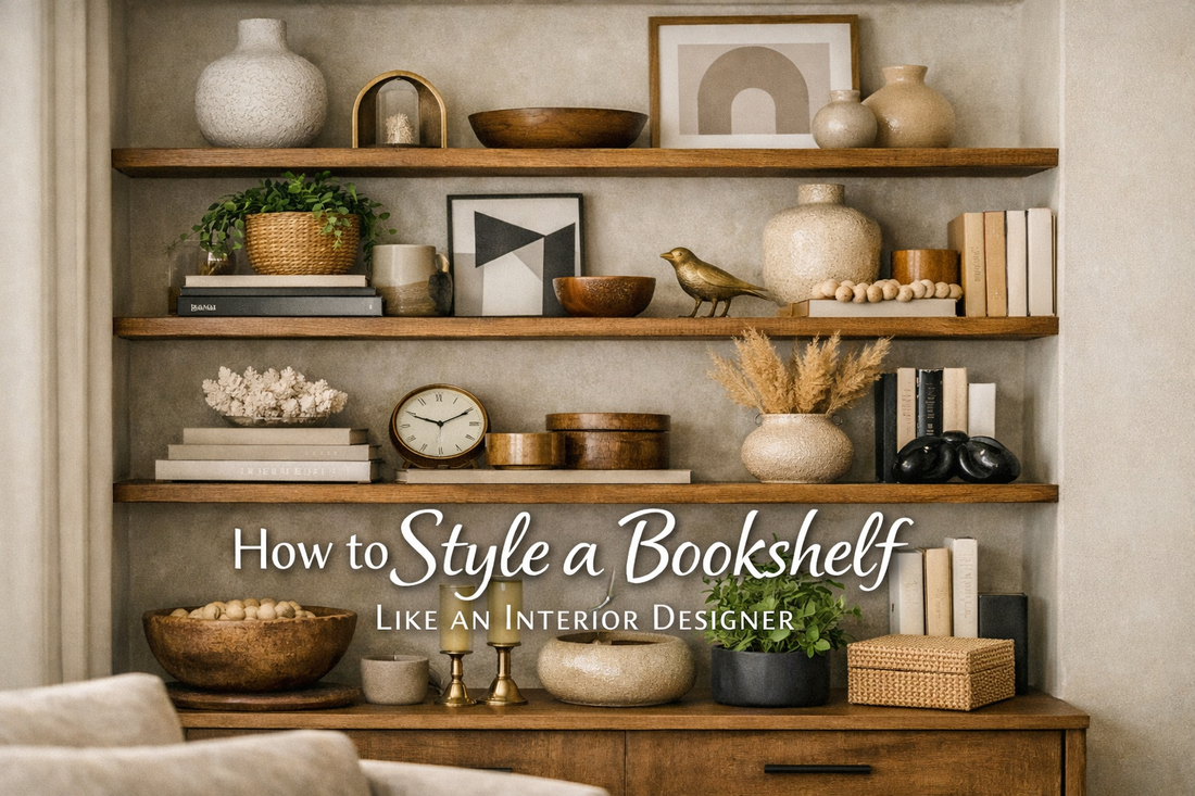 How to Style a Bookshelf Like an Interior Designer (The Rule of Three and Beyond)