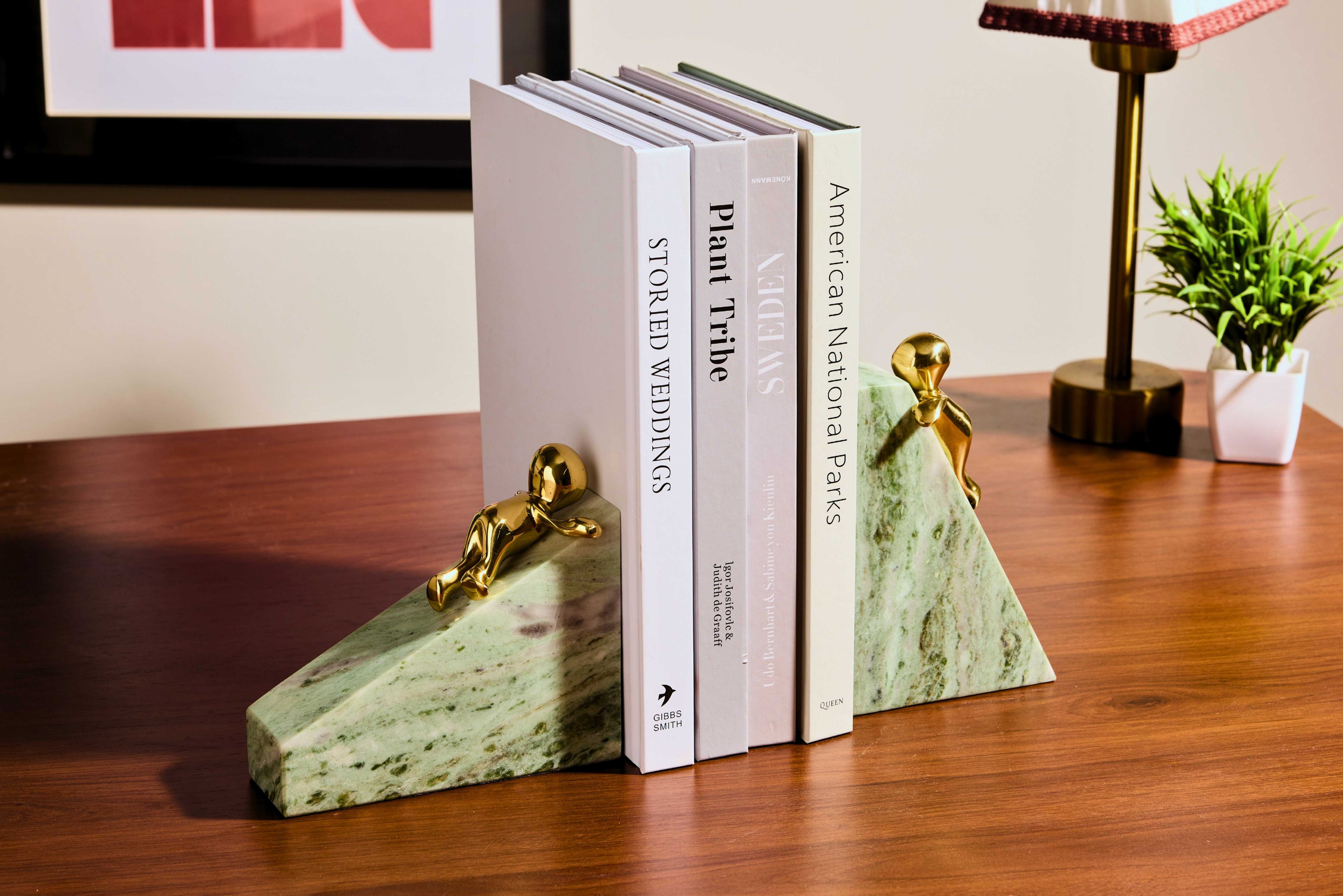 Playful Peaks Bookends