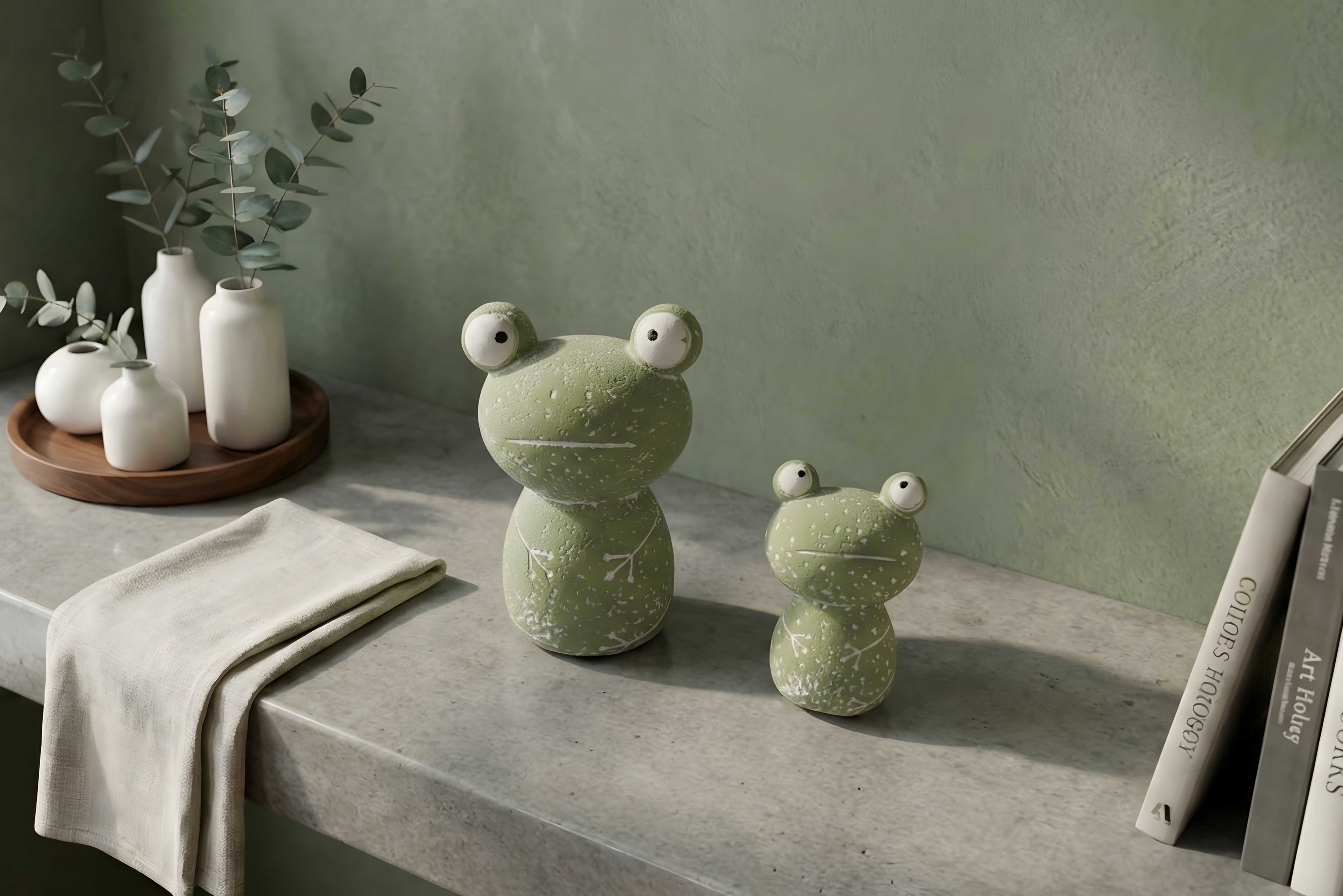 Frolic Frog Figurine