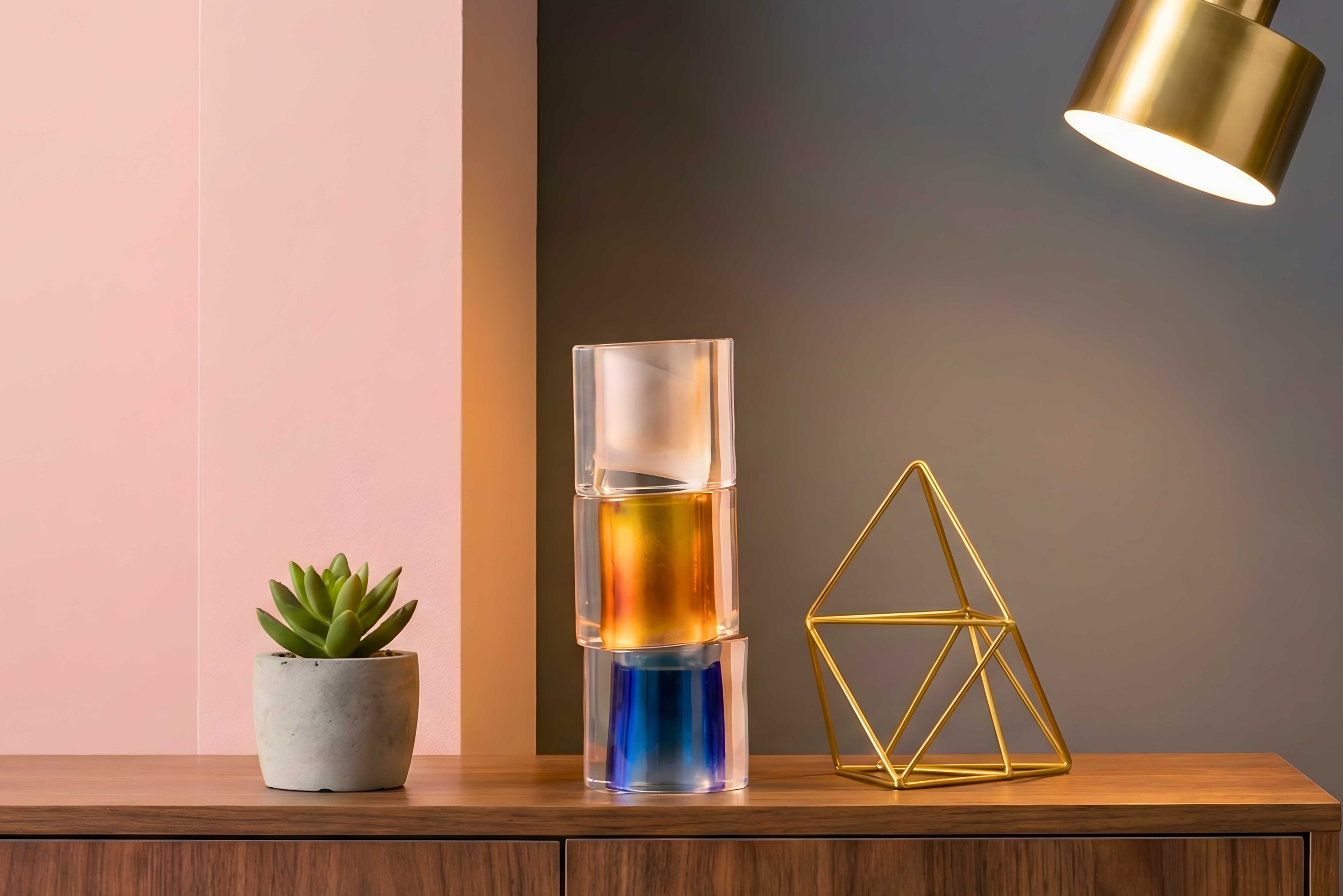Sunset Prism Vase