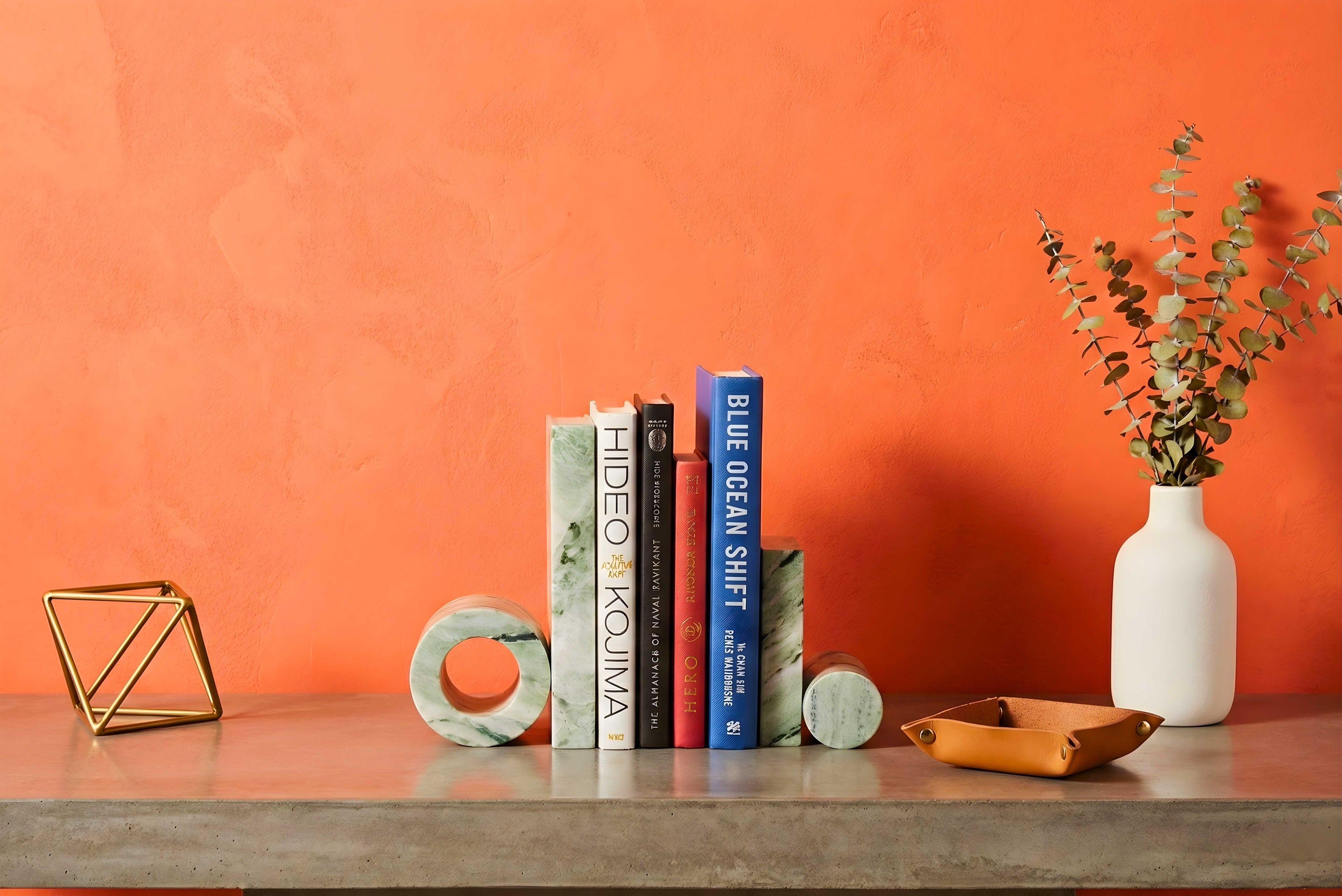 Eternity Marble Bookends