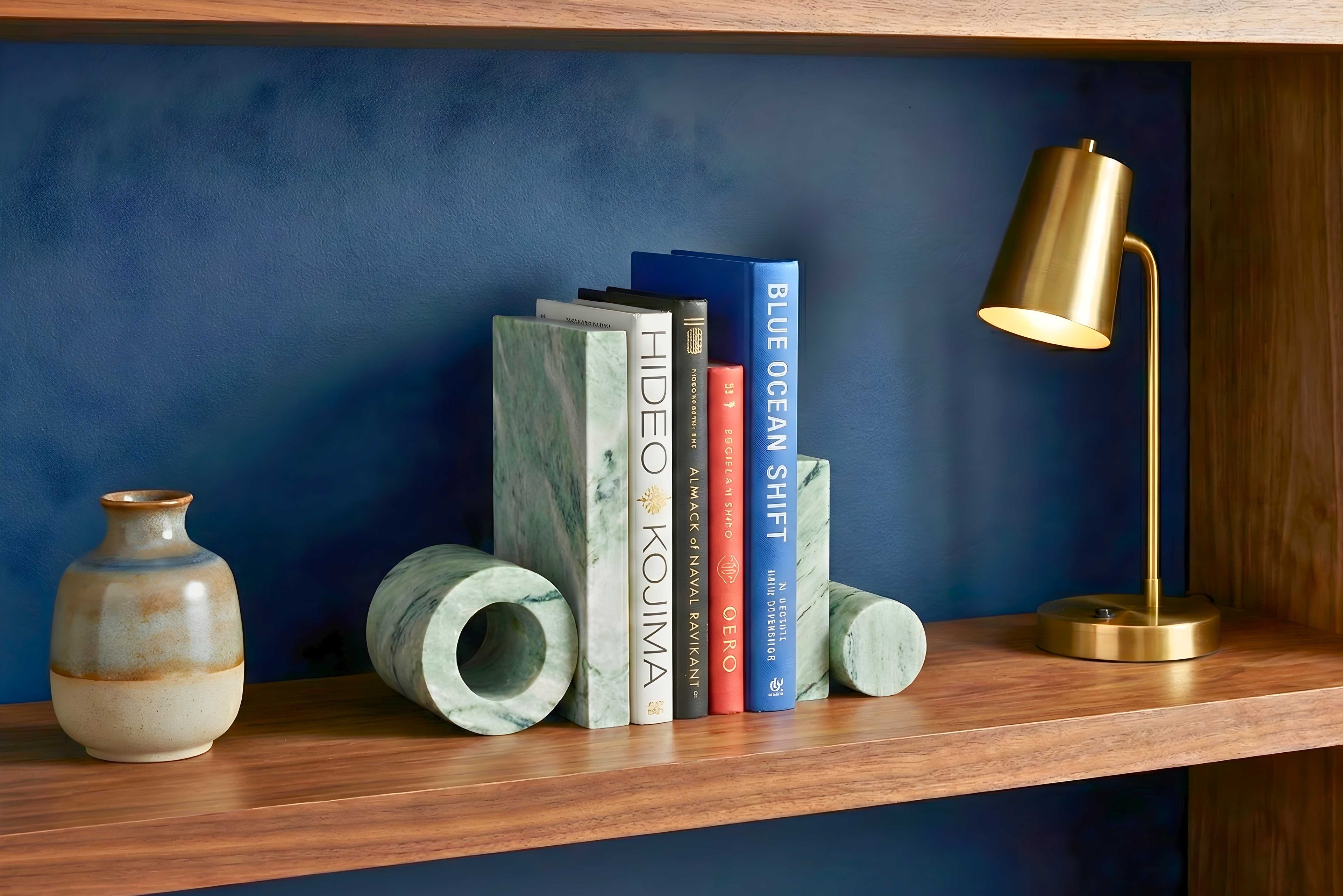 Eternity Marble Bookends