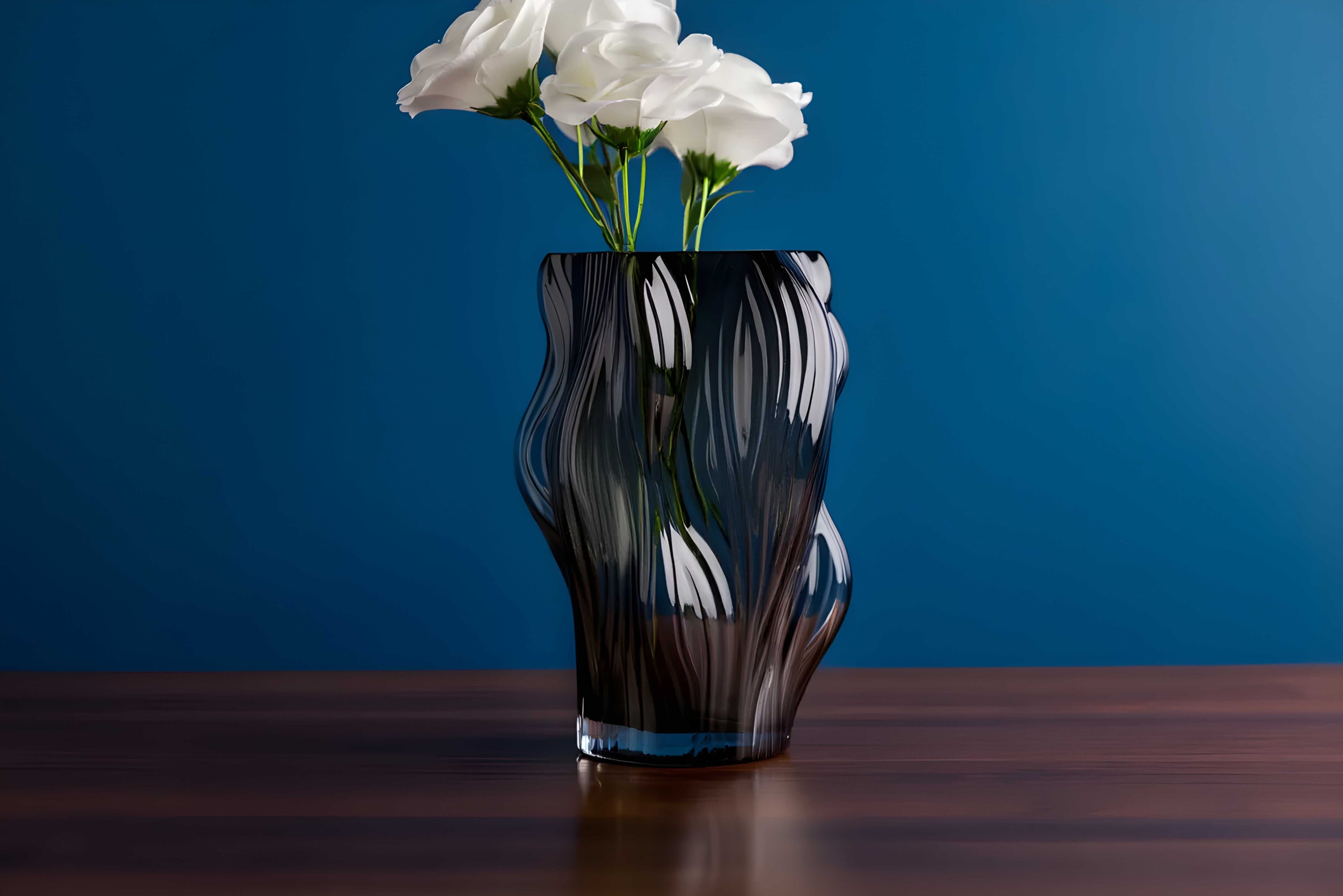 Midnight Wave Vase