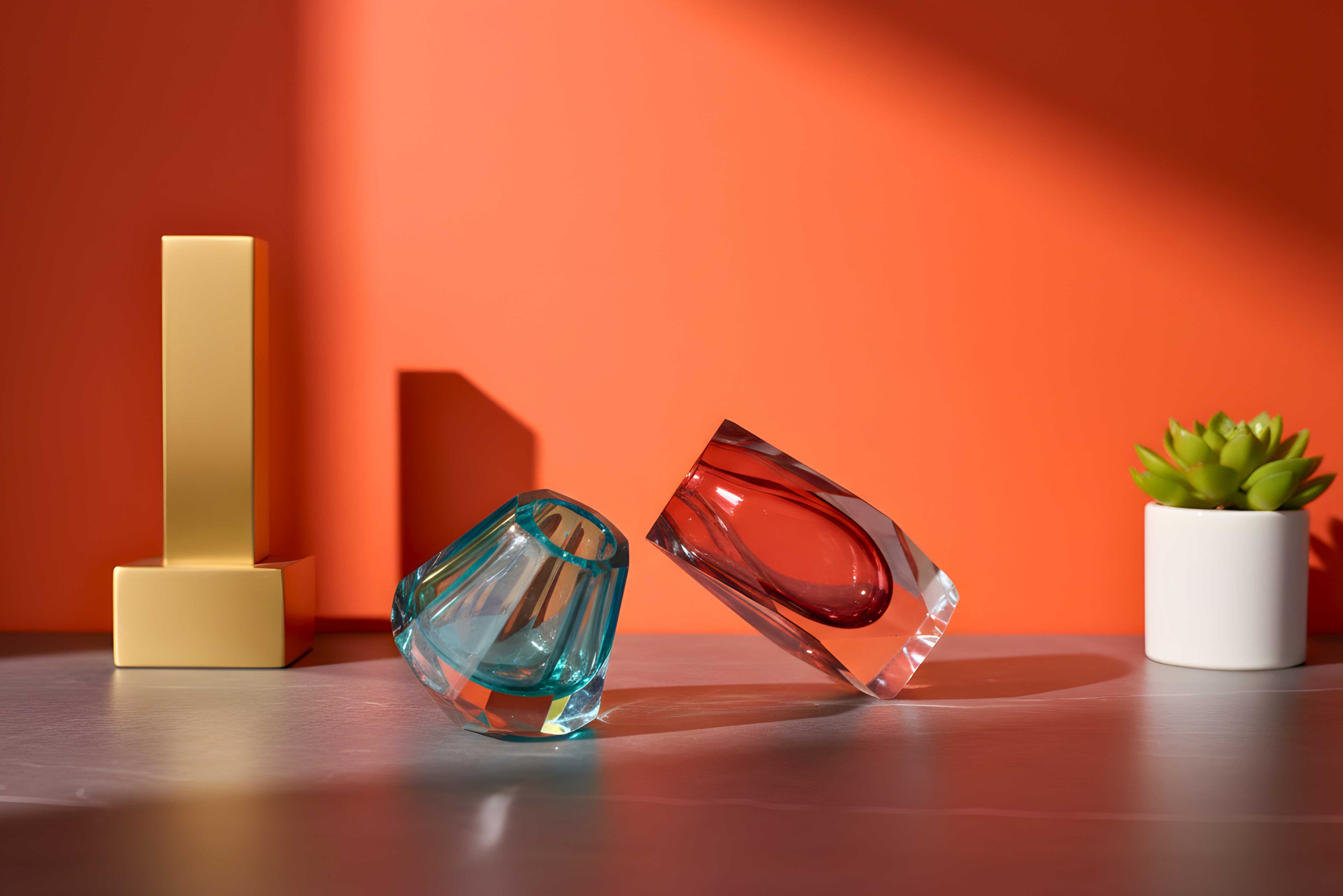 Mystic Jade Glass Vase