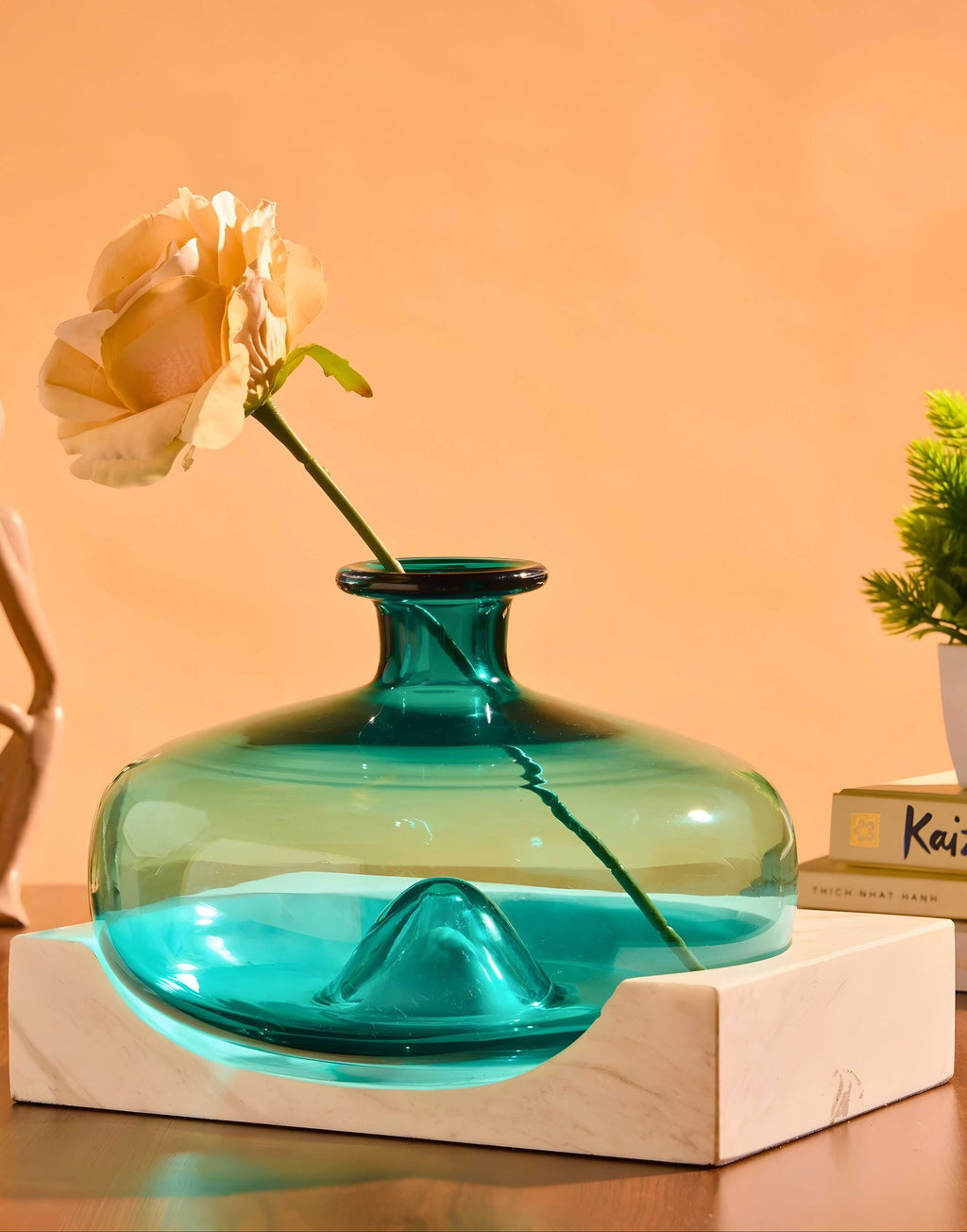 Bubble Pop Vase with Marble Base