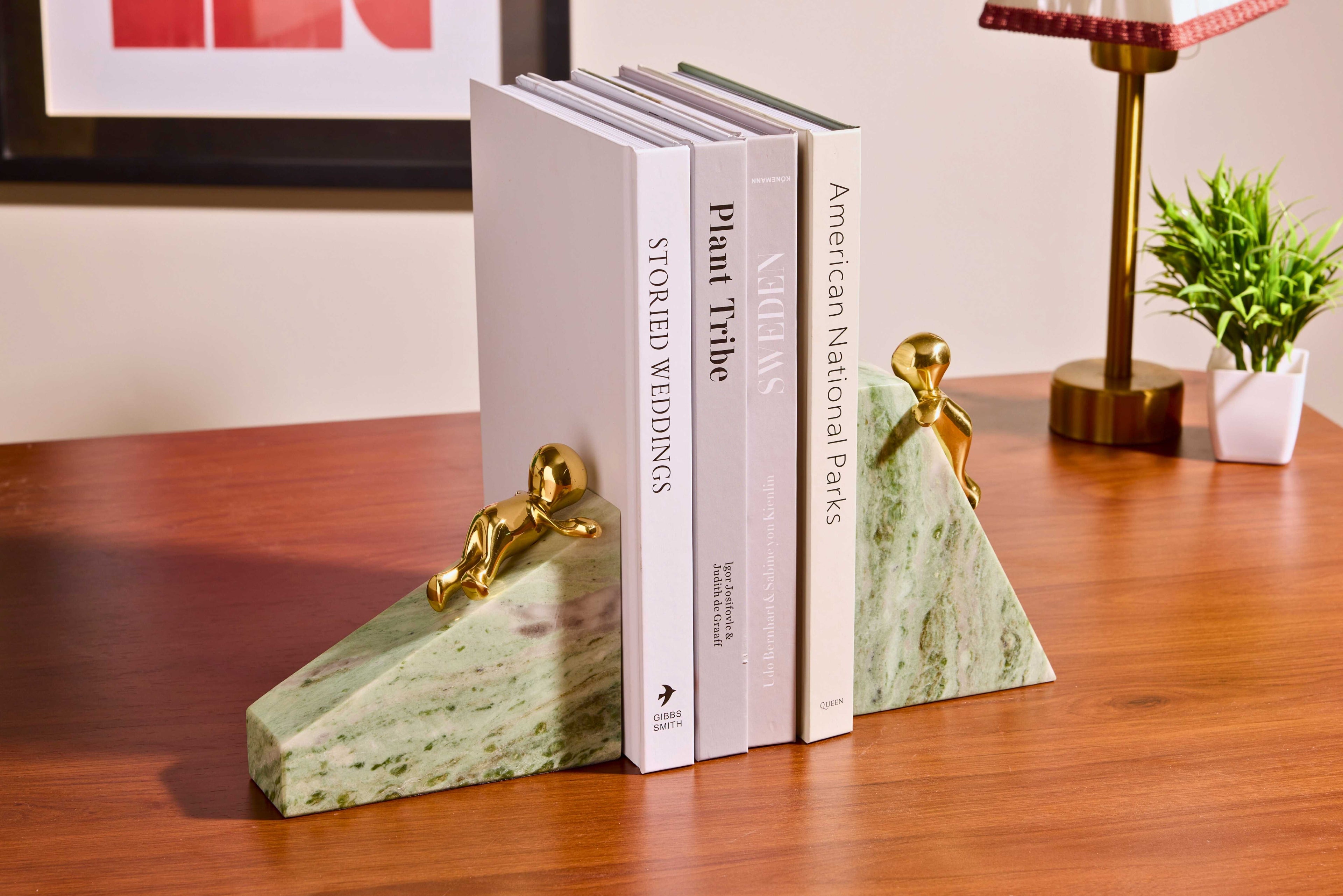 Playful Peaks Bookends