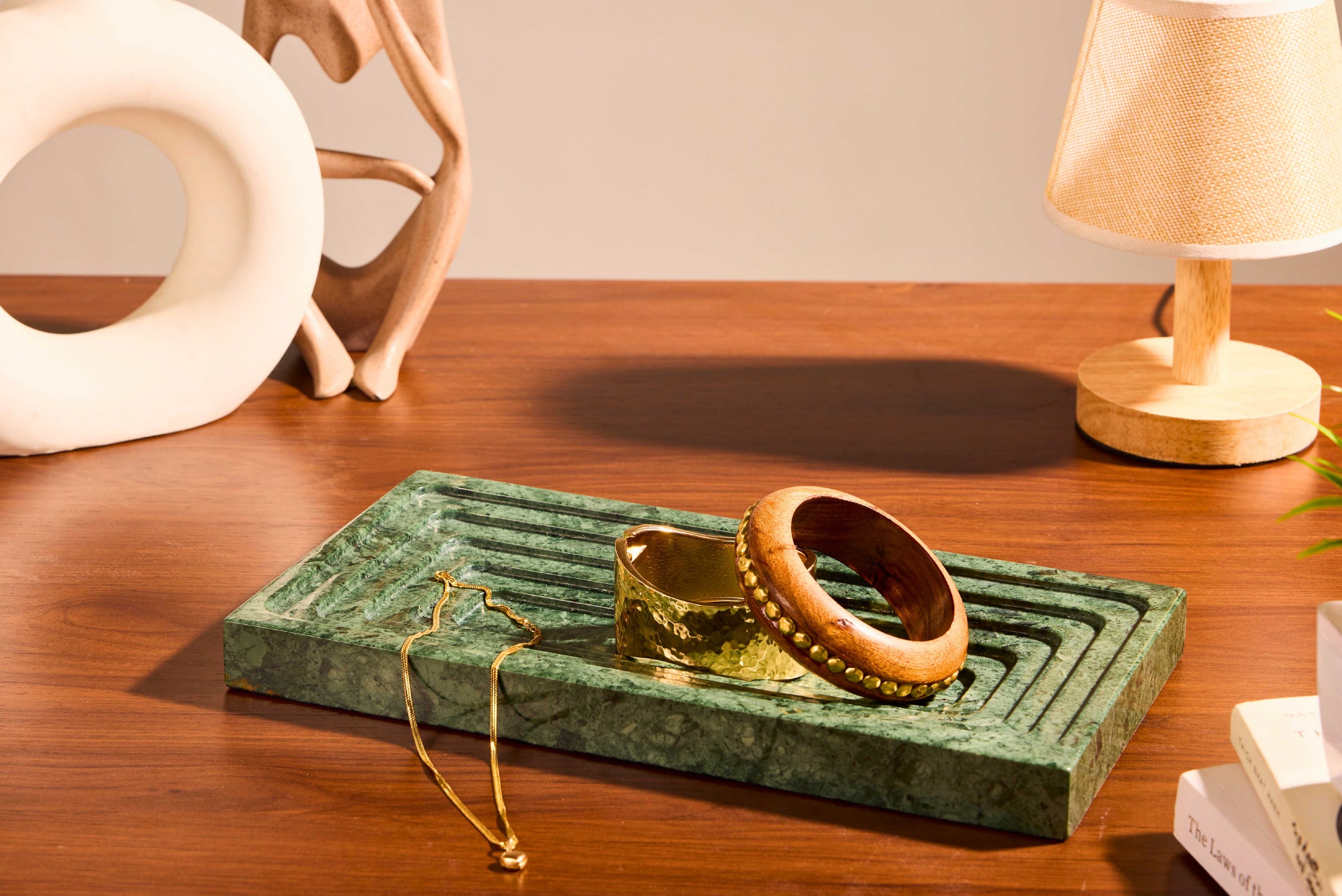 Verde Marble Steps Tray