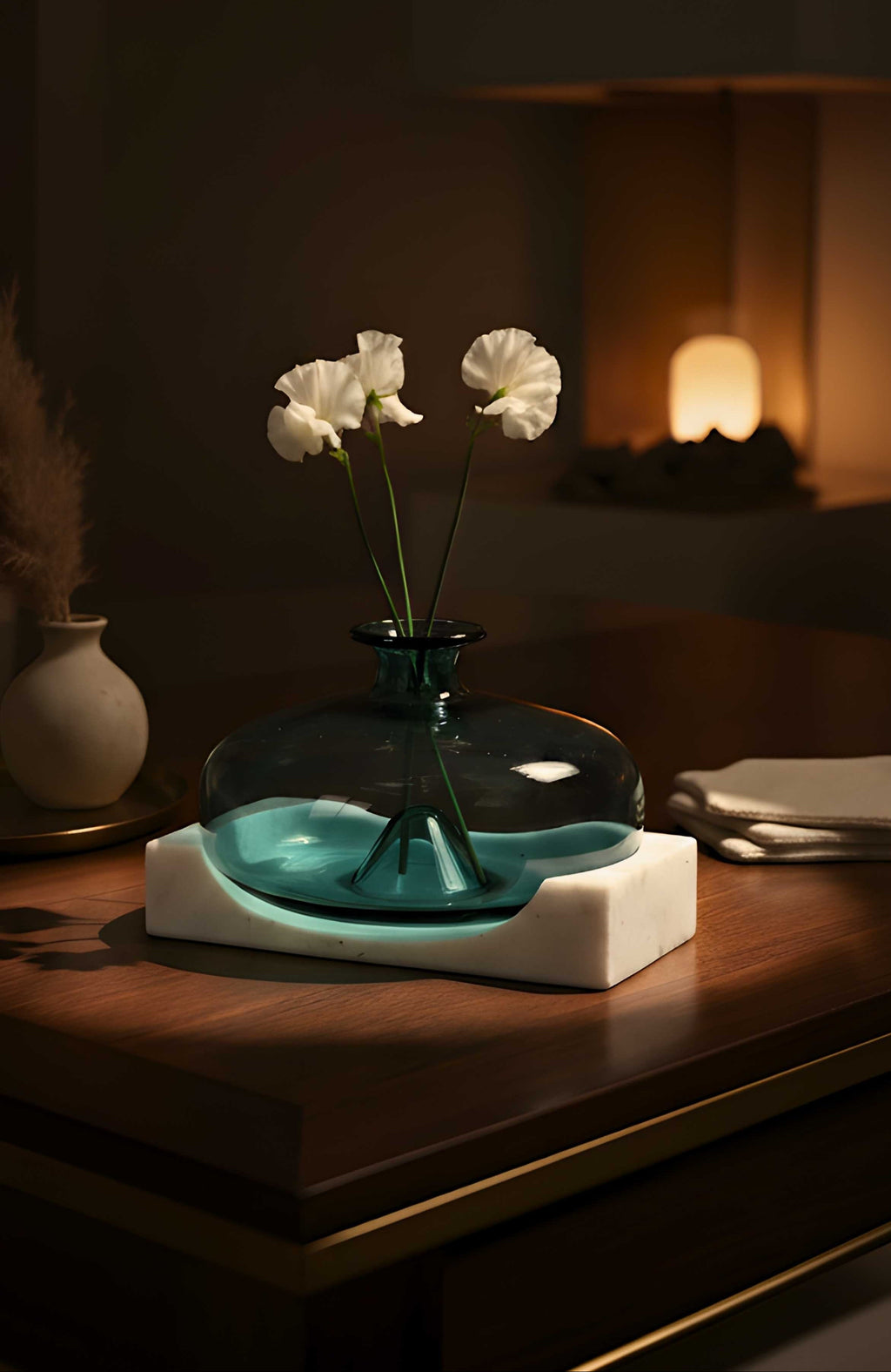 Bubble Pop Vase with Marble Base