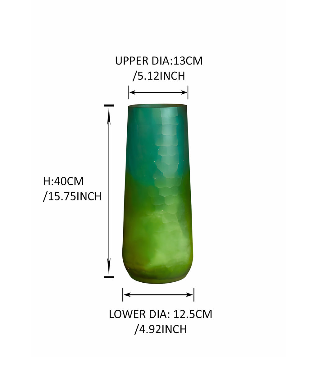 Ocean Lime Ombre Vase