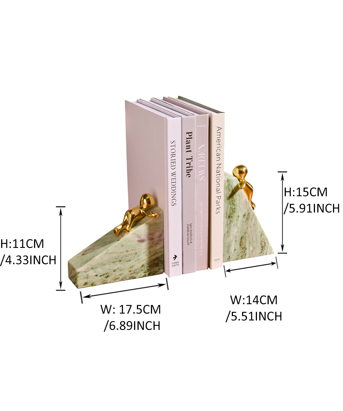 Playful Peaks Bookends