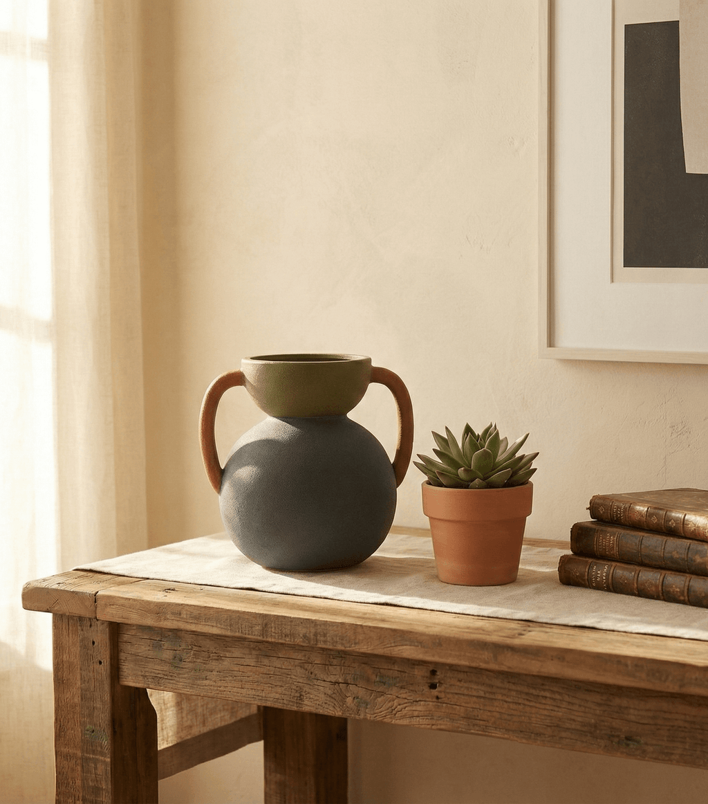 Olive Form Vase