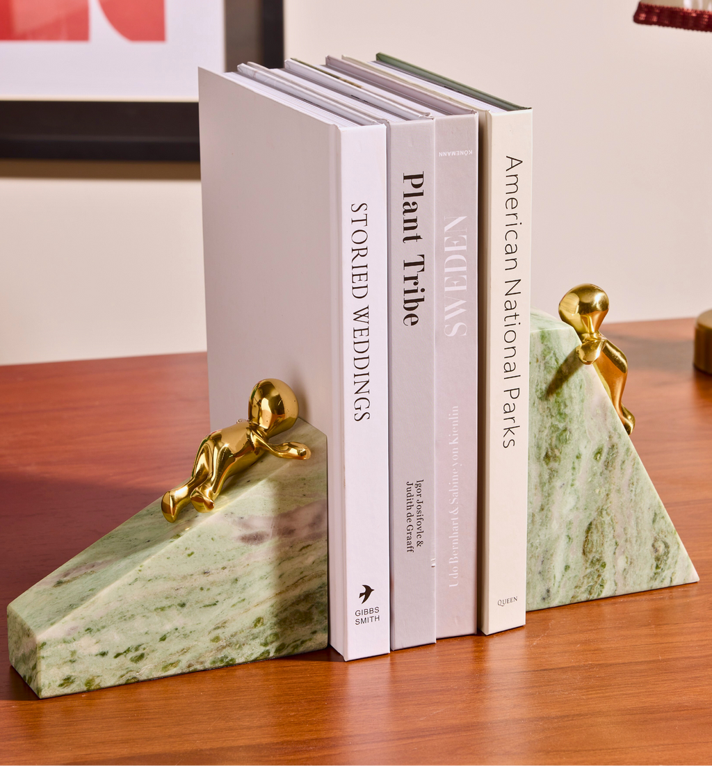 Playful Peaks Bookends