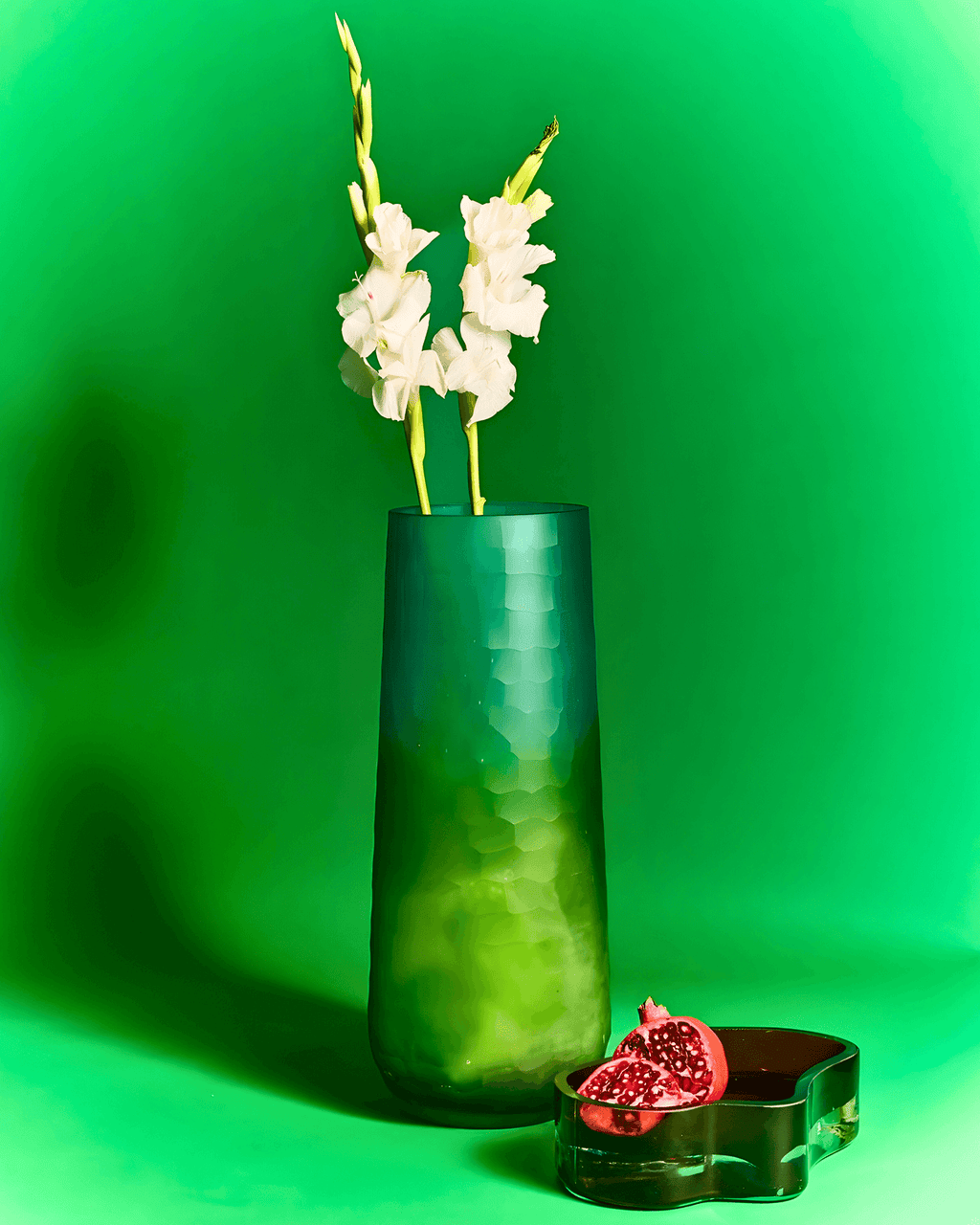 Ocean Lime Ombre Vase